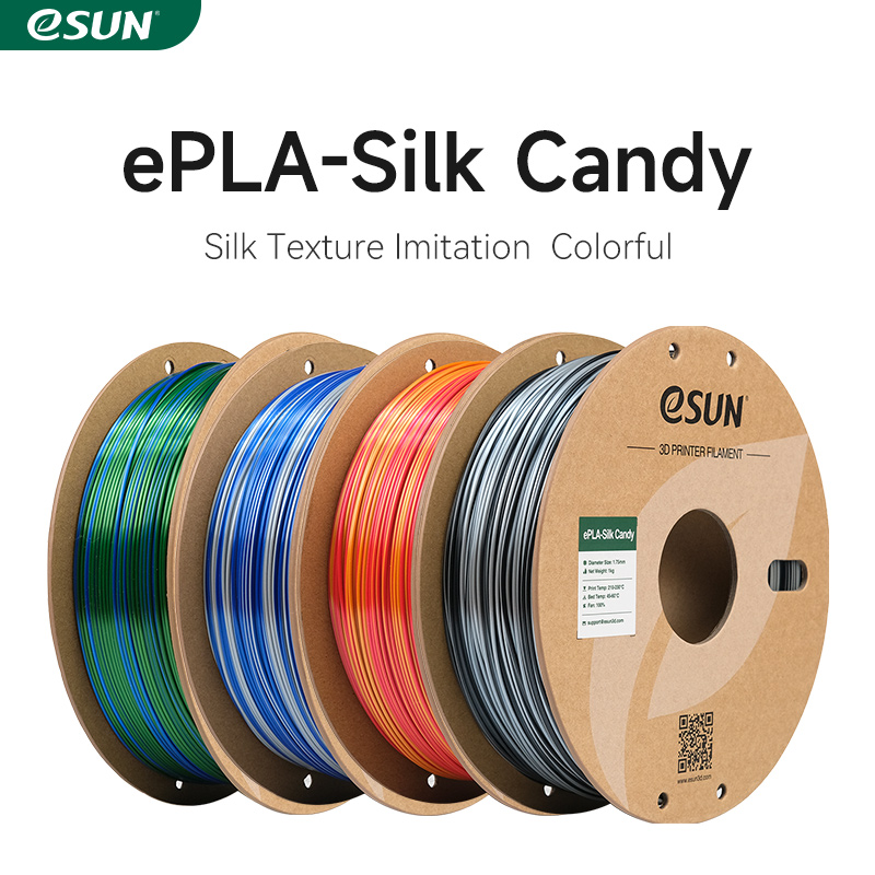 ESUN Silk Candy PLA Filament 1 - 3D Printing Nylon incelemesi ve fiyatı