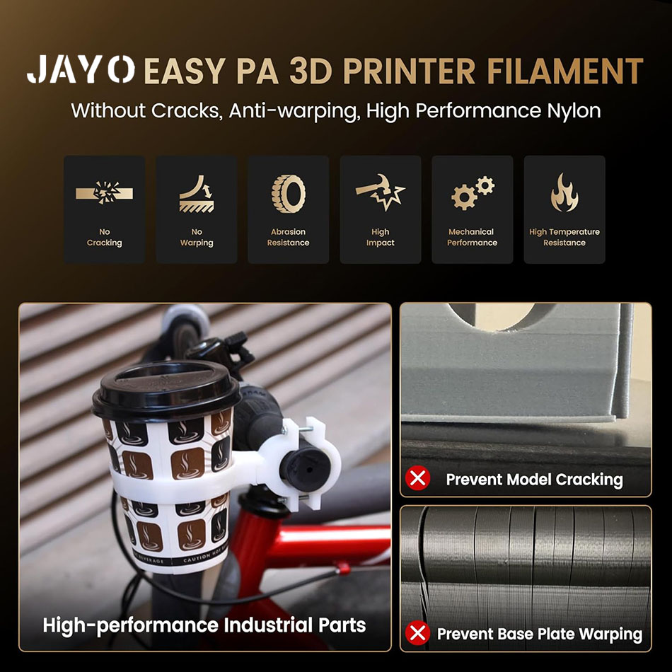 JAYO Kolay PA Filament 1.75mm  - 3D Printing Nylon incelemesi ve fiyatı